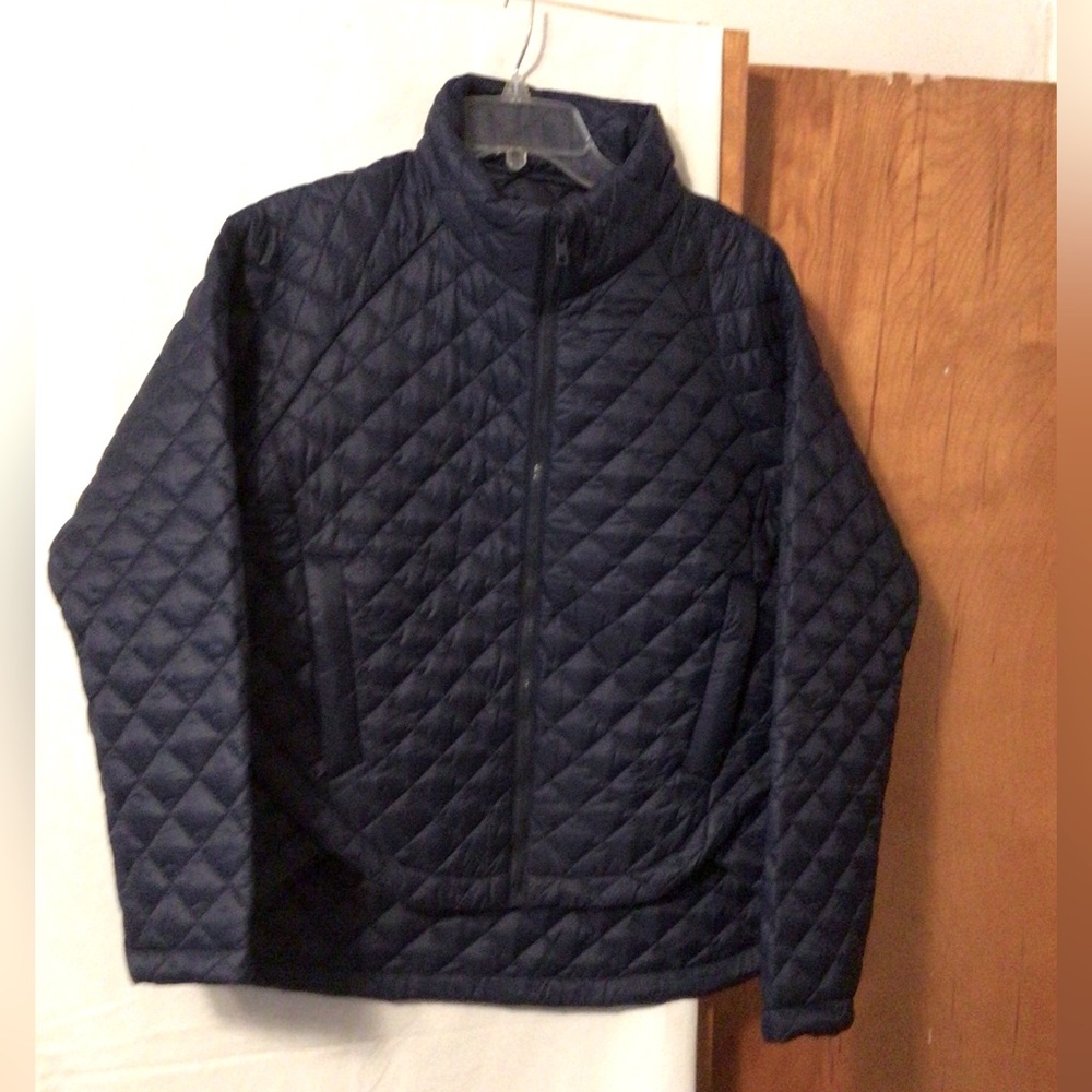 Quince Dark Navy Quilted Utility Jacket